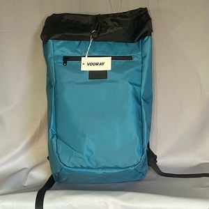 NWT Vooray Stride Cinch Backpack, blue and black